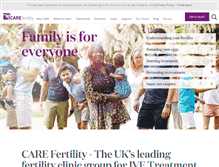Tablet Screenshot of carefertility.com